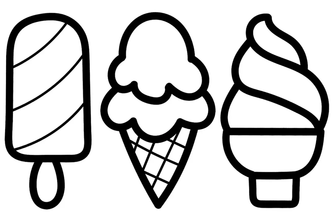 Ice Cream Coloring Pages 2