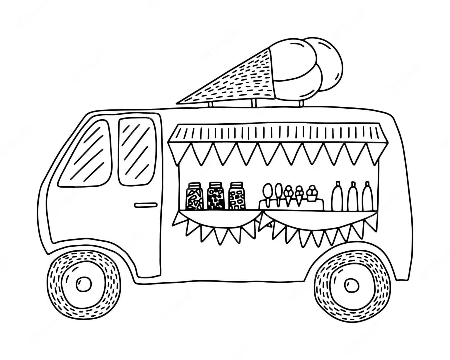 Eiswagen Ausmalbilder 106