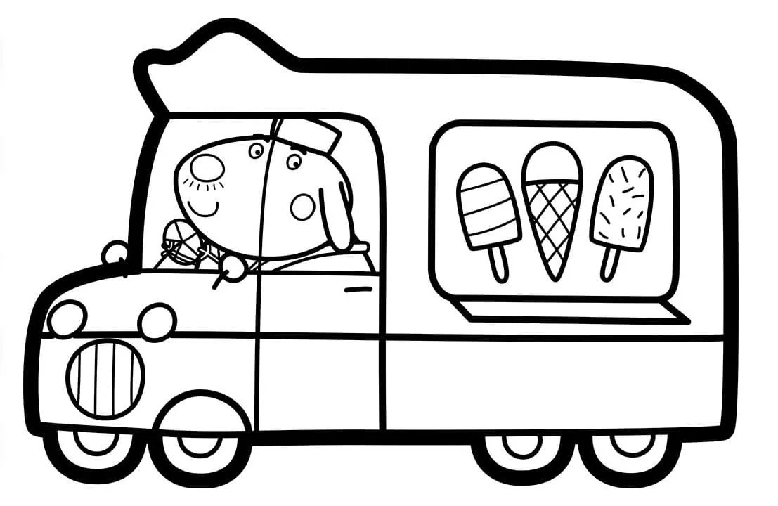 Ice Cream Truck Coloring Pages 18