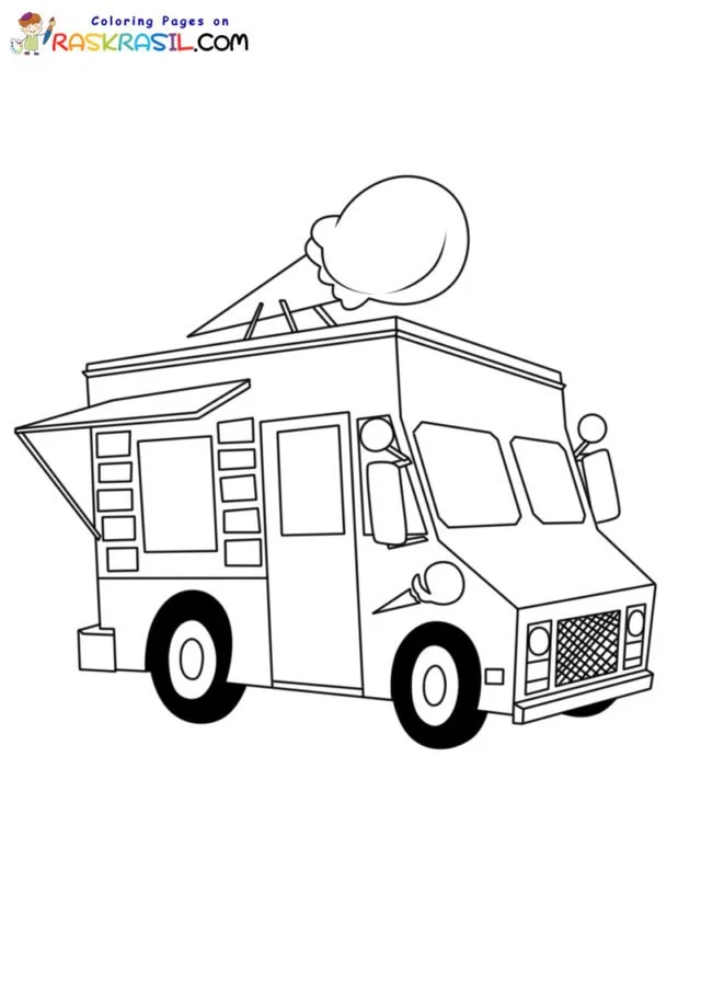 Ice Cream Truck Coloring Pages 57