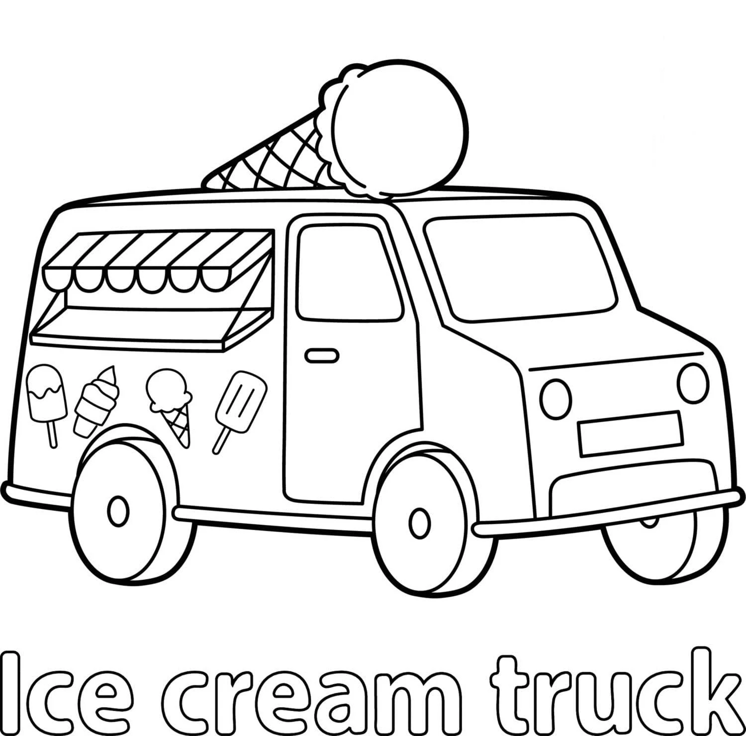 Eiswagen Ausmalbilder 64