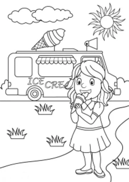 Ice Cream Truck Coloring Pages 79