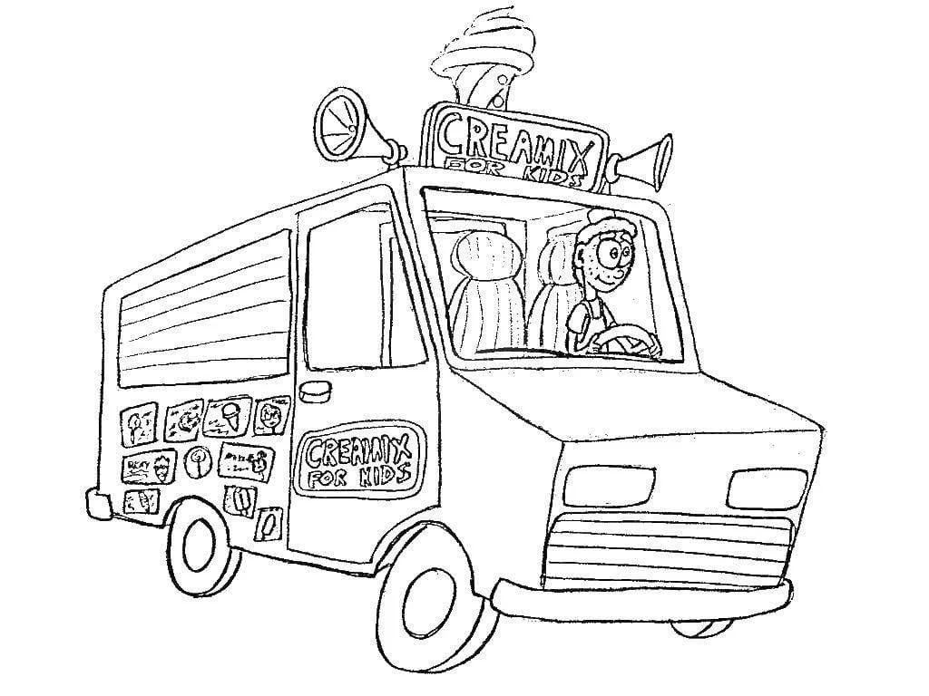 Ice Cream Truck Coloring Pages 84