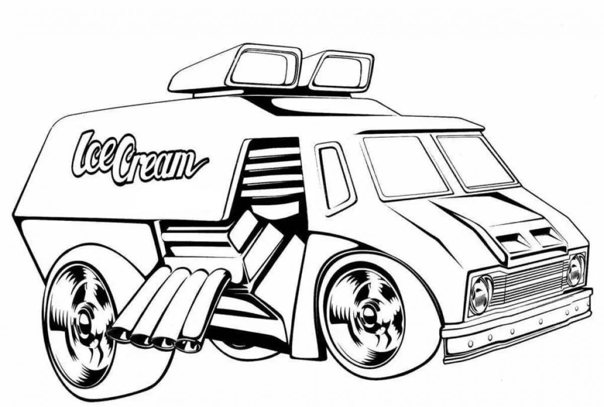 Desenhos de Caminhao de Sorvete Para Colorir 88