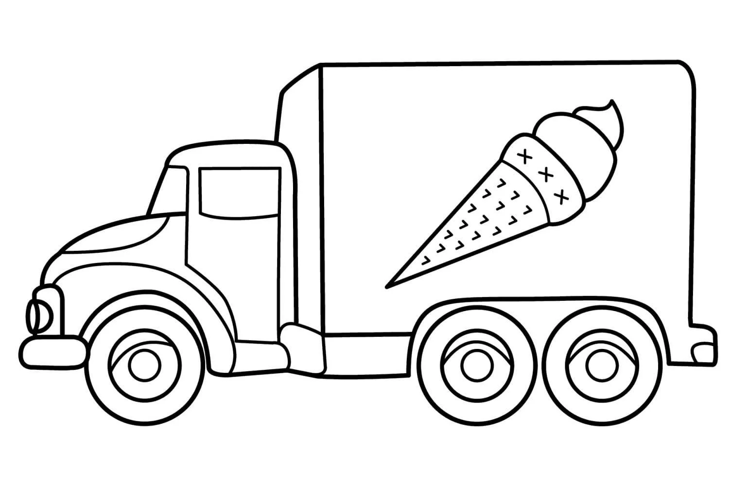 Desenhos de Caminhao de Sorvete Para Colorir 98