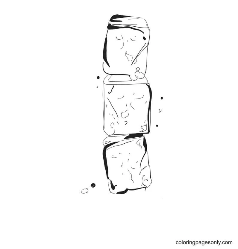 Desenhos de Cubos de Gelo Para Colorir 19