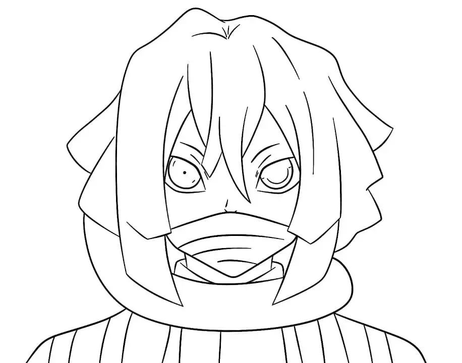 Iguro Obanai Ausmalbilder 20