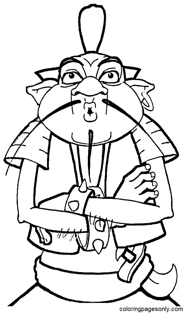 Ilya Muromets i Solovey Razboynik Coloring Pages 3