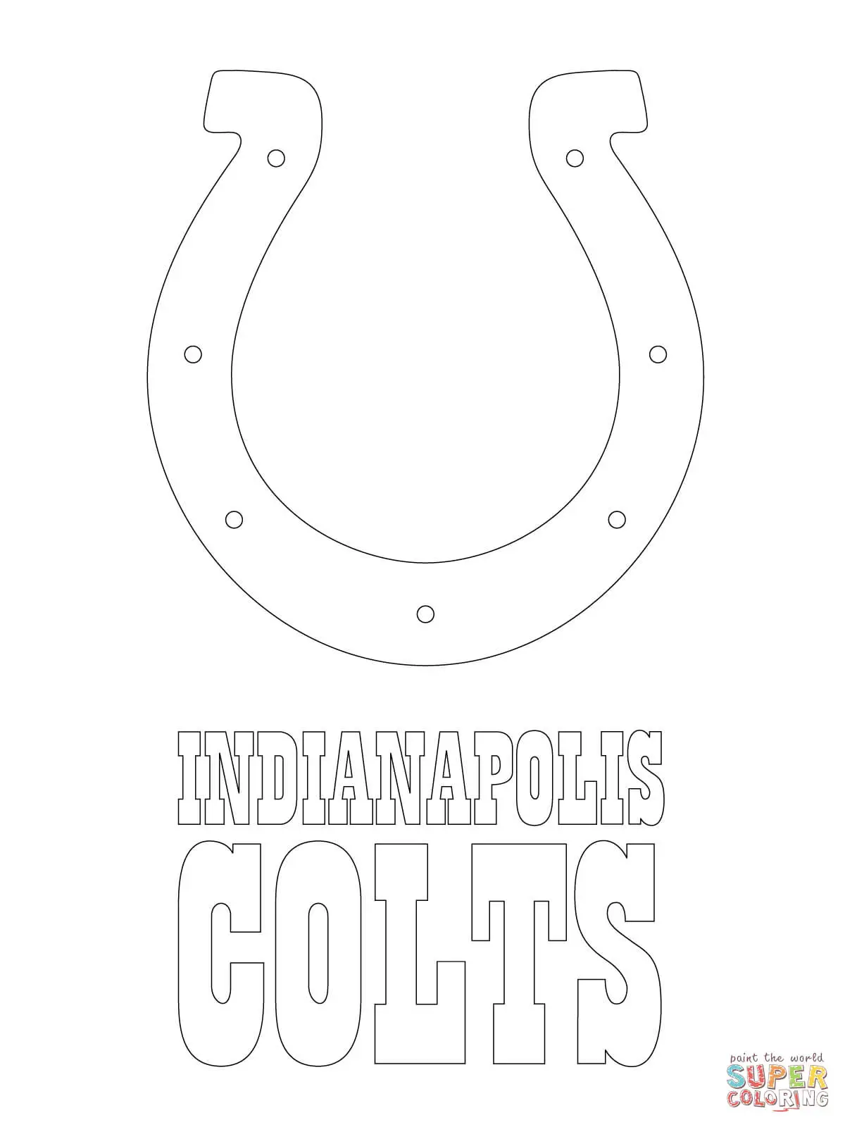 Indianapolis Colts Ausmalbilder 12