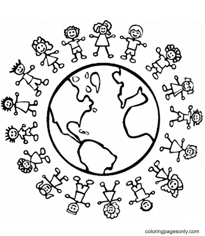 Desenhos de Dia Internacional Da Paz Para Colorir 19