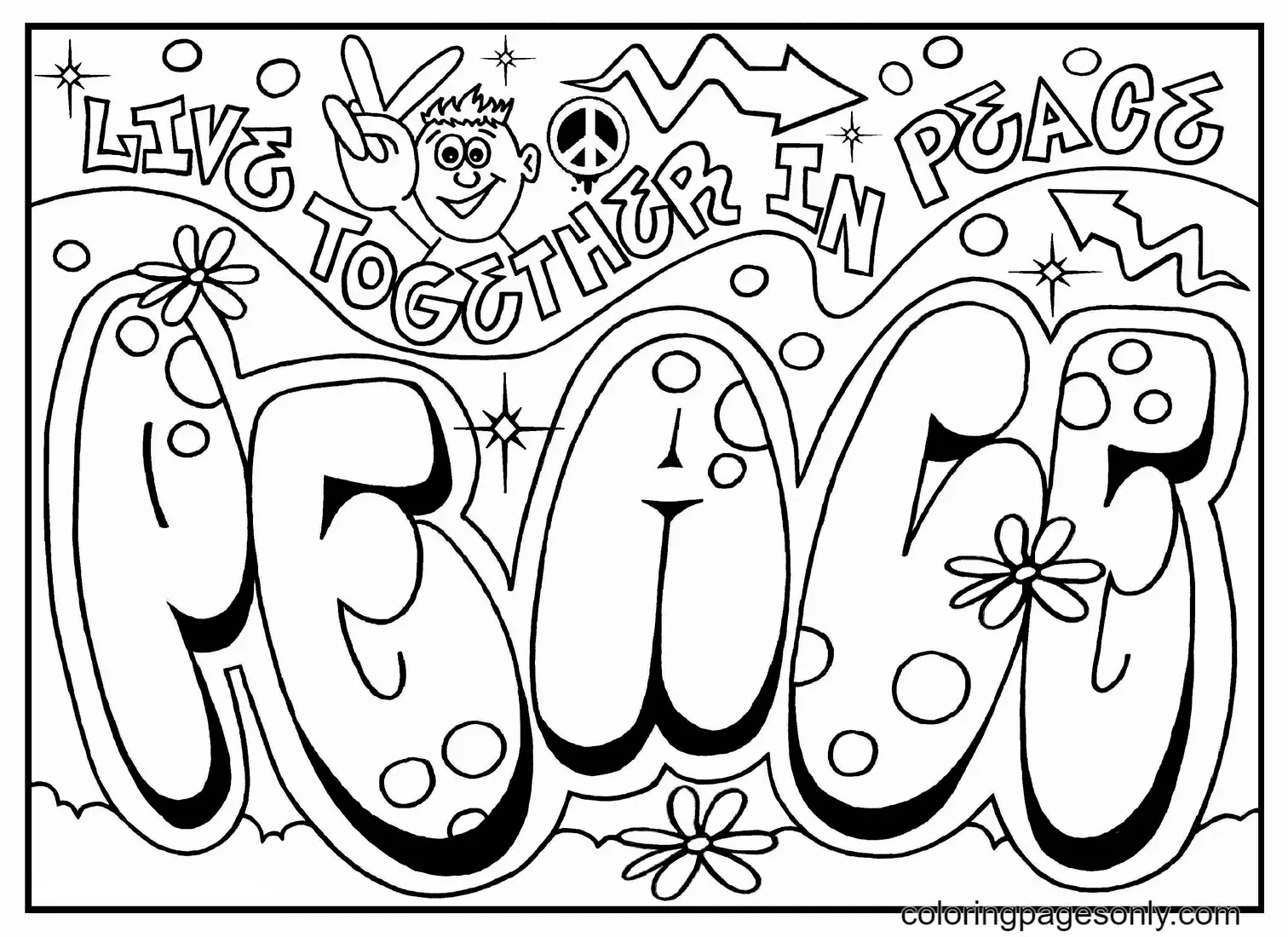 Desenhos de Dia Internacional Da Paz Para Colorir 24