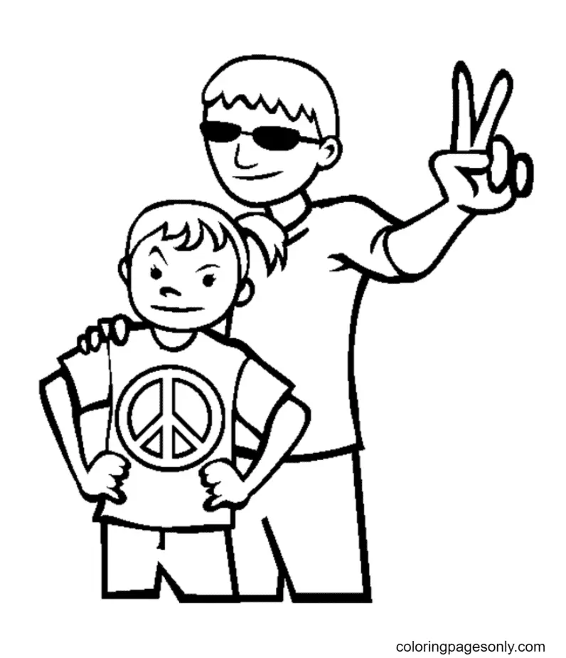 Desenhos de Dia Internacional Da Paz Para Colorir 49