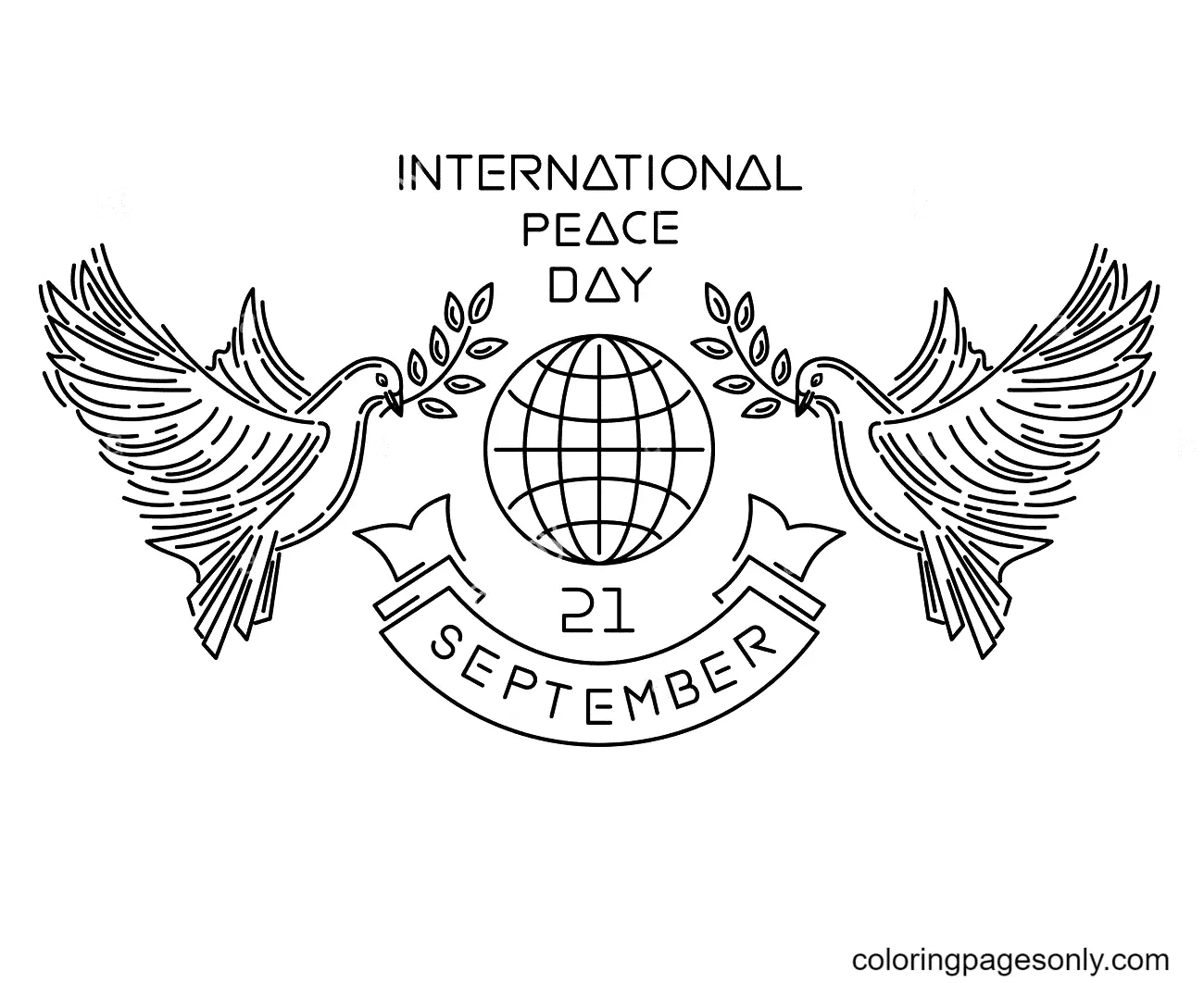 Desenhos de Dia Internacional Da Paz Para Colorir 7