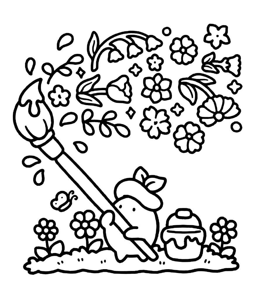 No Jardim para Colorir 13
