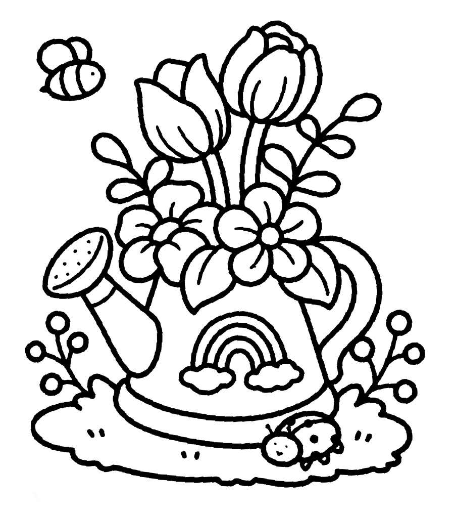 No Jardim para Colorir 48