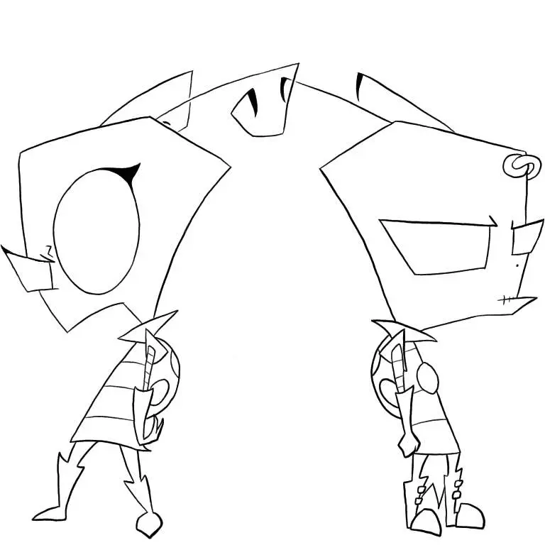 Invader Zim Ausmalbilder 4