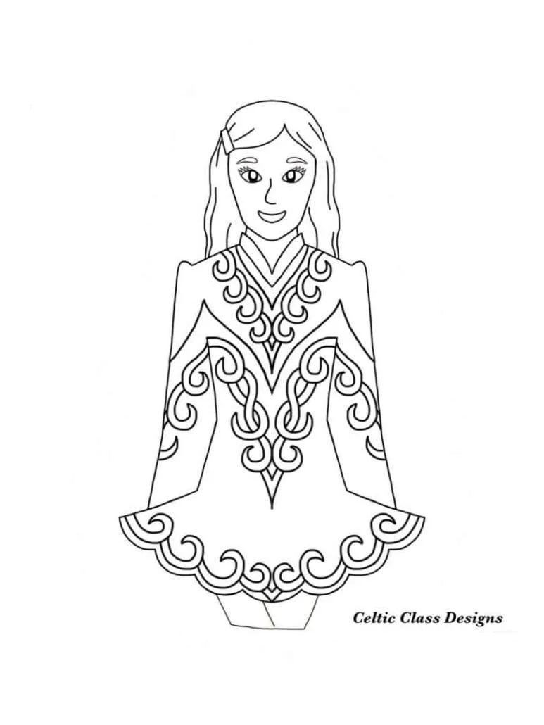 Desenhos de Irlanda Para Colorir 103