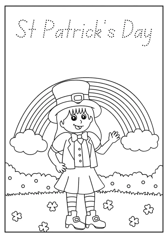 Desenhos de Irlanda Para Colorir 41