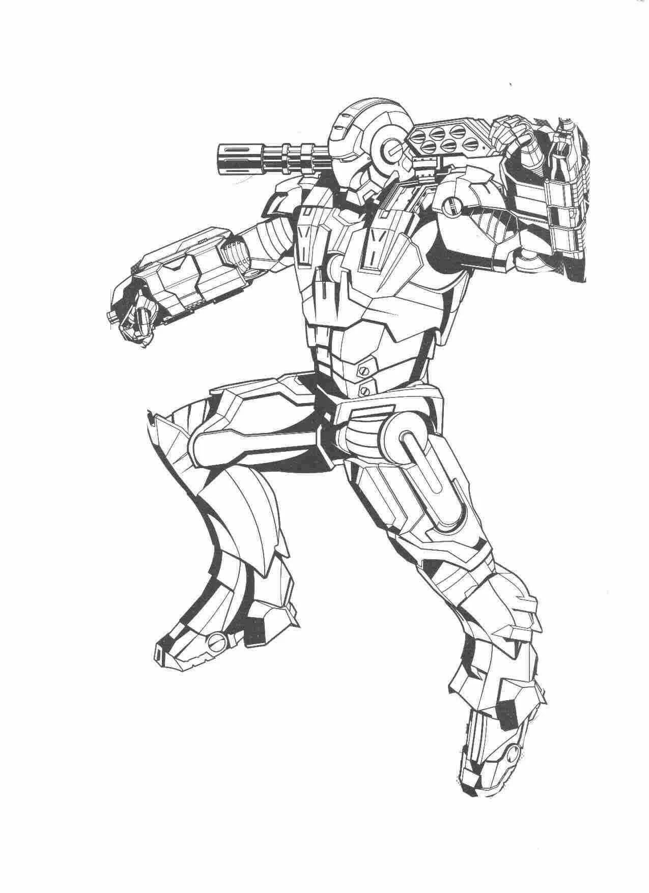 Iron Man Ausmalbilder 45