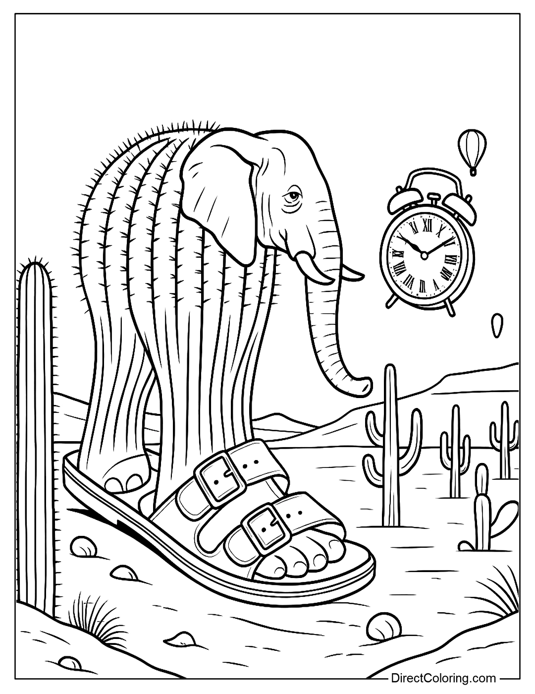 Italian Brainrot Paginas para Colorir 7