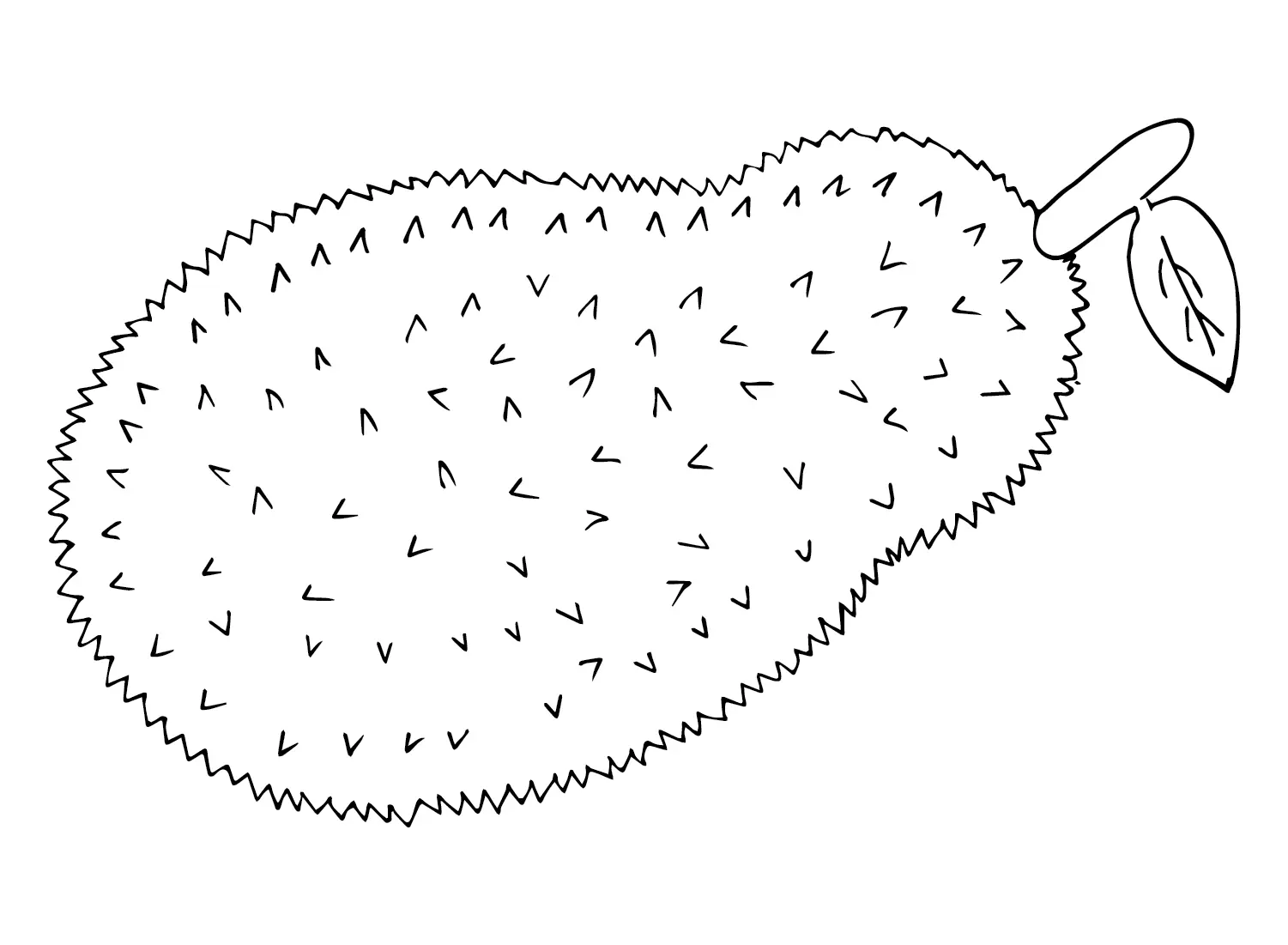 Jackfruit Ausmalbilder 1