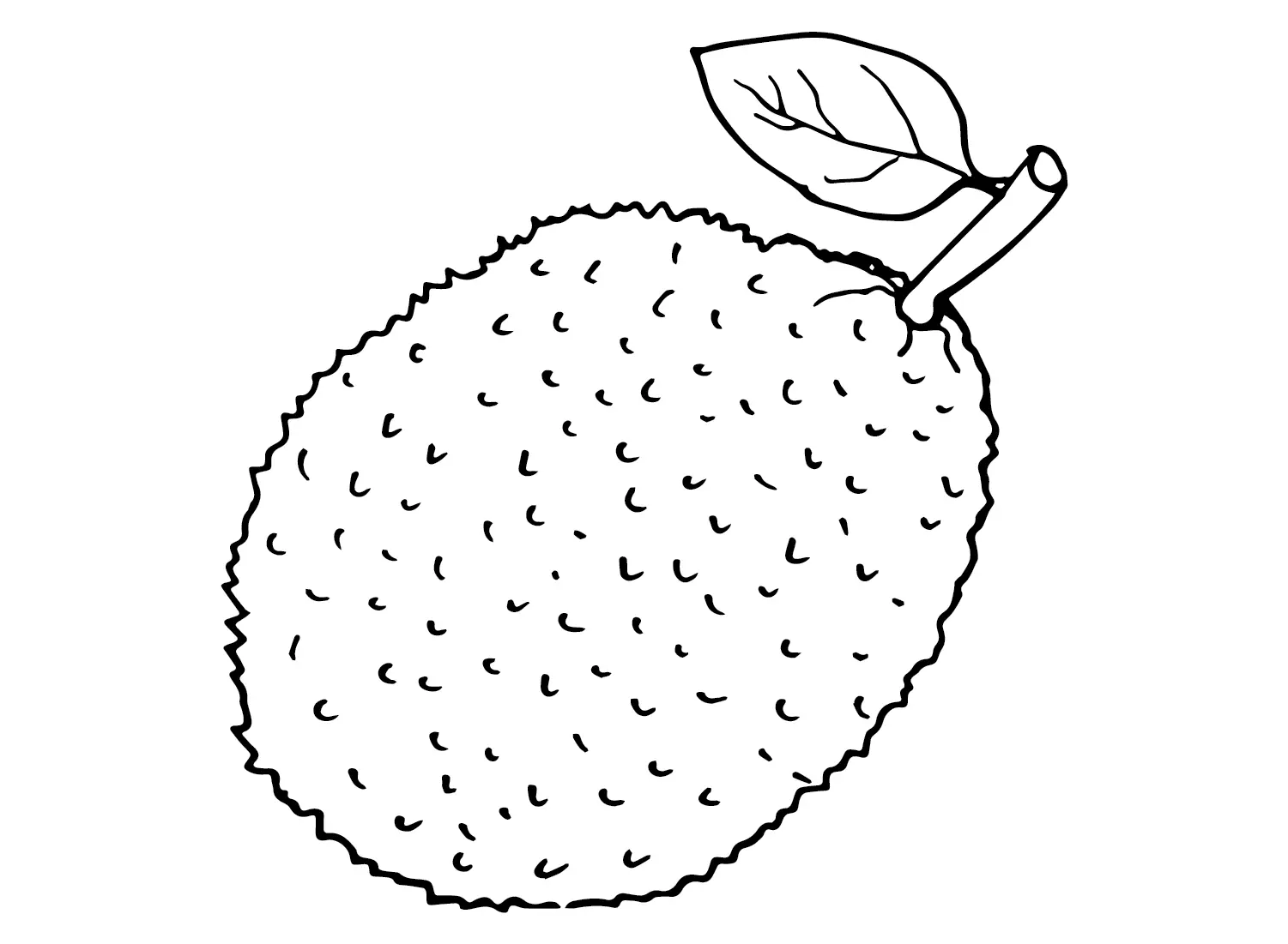 Jackfruit Ausmalbilder 7
