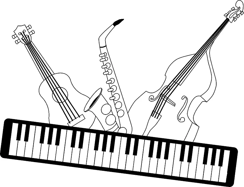 Desenhos de Jazz Para Colorir 11
