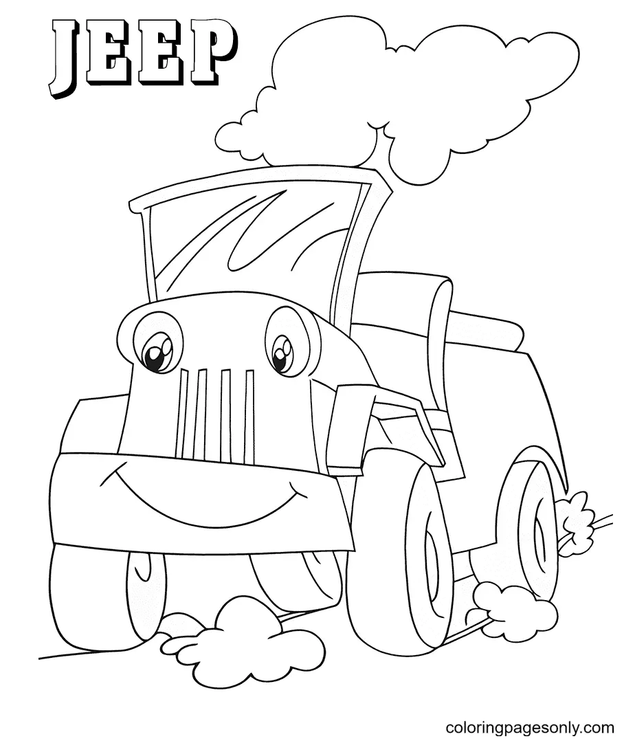 Desenhos de Jeep Para Colorir 32