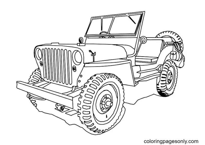 Ausmalbilder Jeep 38
