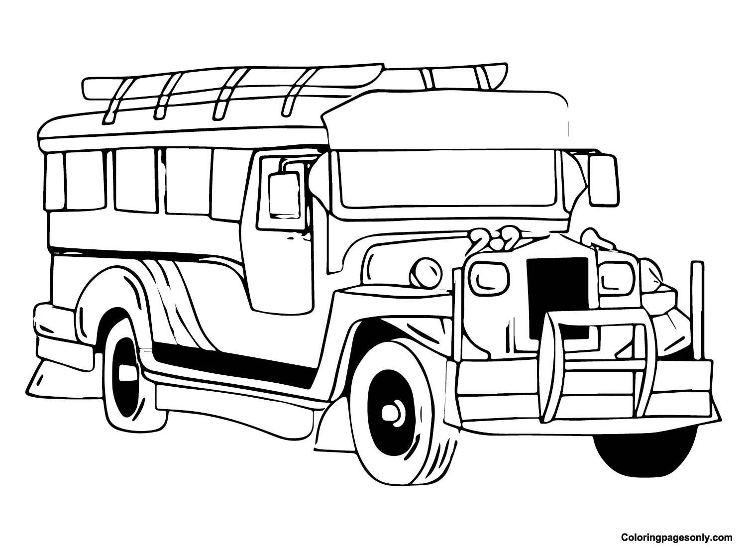 Jeepney Ausmalbilder 6