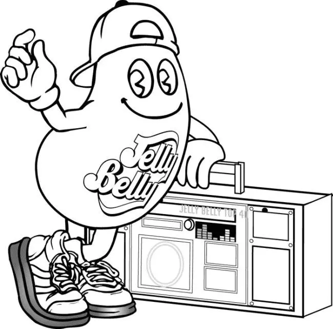 Desenhos de Jelly Belly Para Colorir 7
