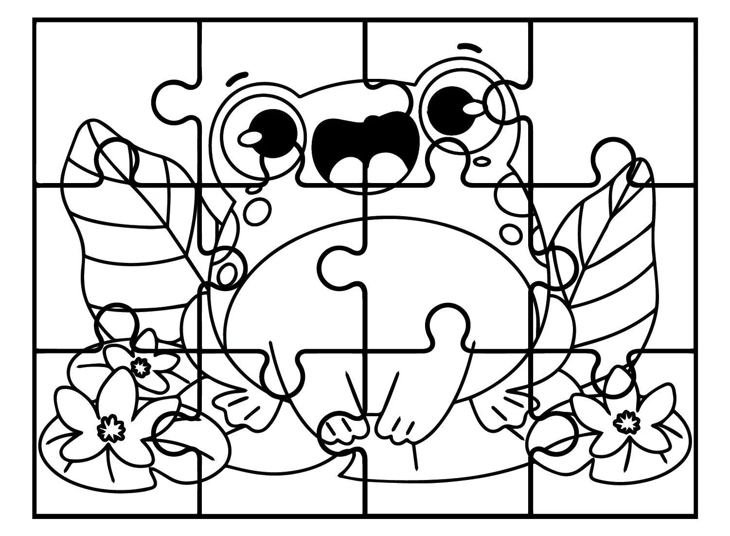 Desenhos de Quebra-Cabecas Para Colorir