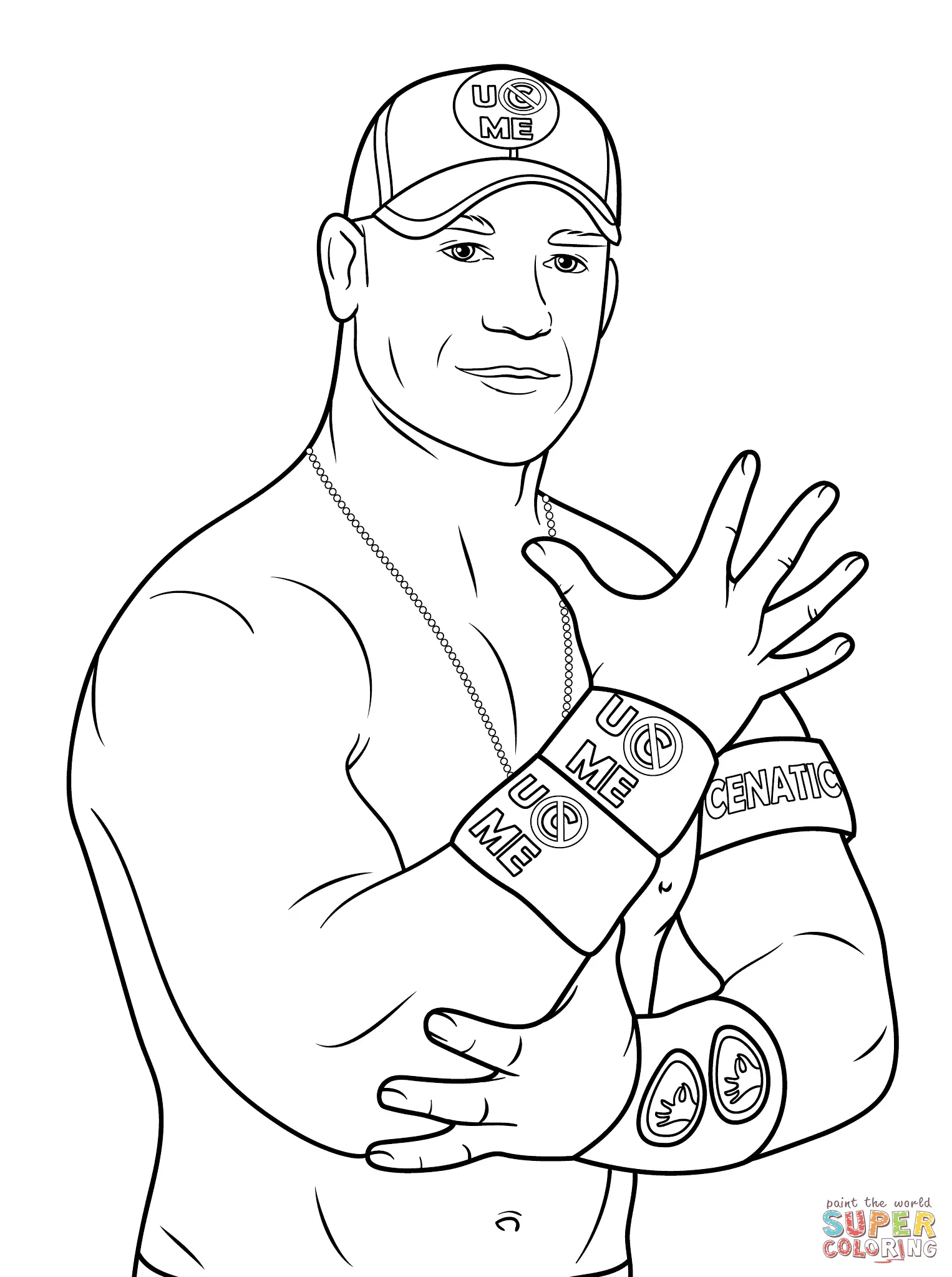 Desenhos de John Cena Para Colorir 2