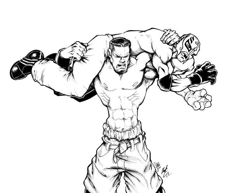 Desenhos de John Cena Para Colorir 5