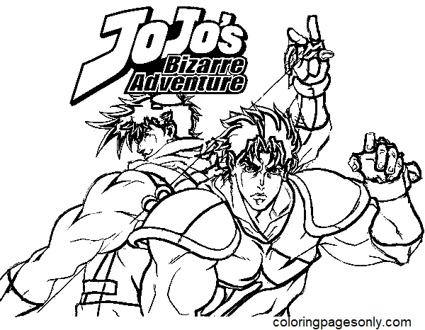 JoJo's Bizarre Adventure Ausmalbilder 15