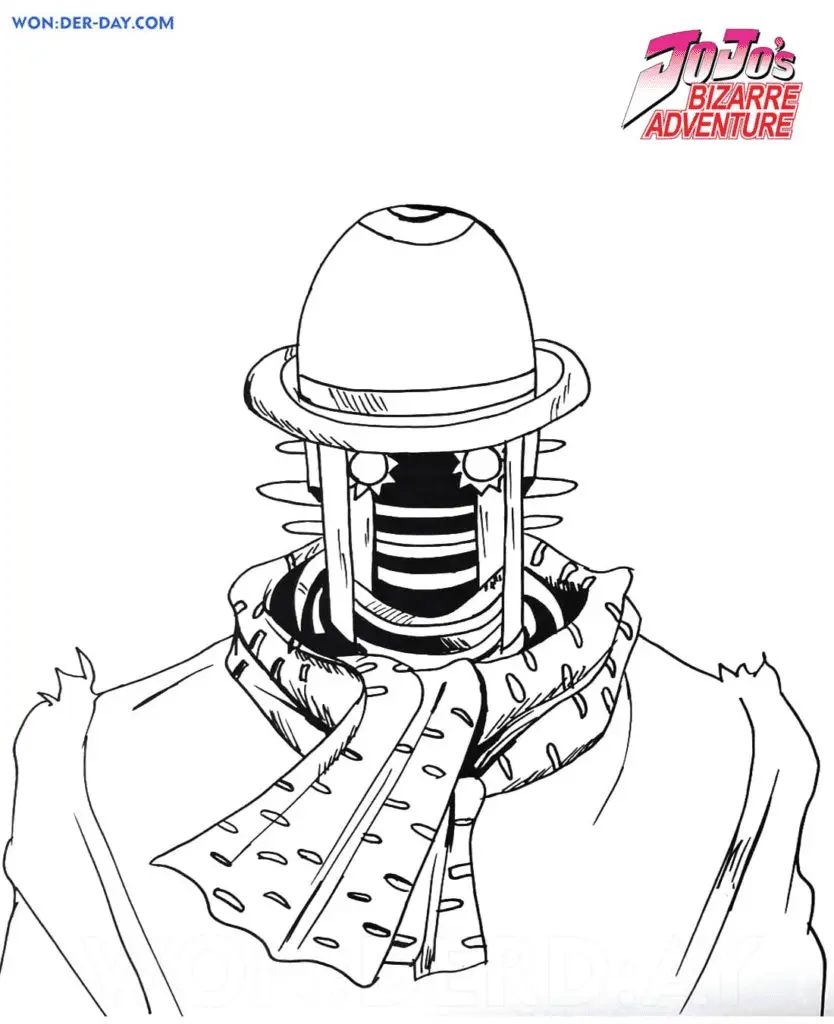 JoJo's Bizarre Adventure Ausmalbilder 16