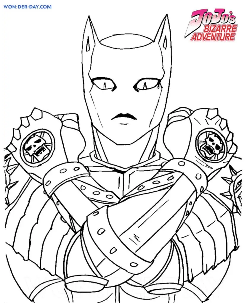 Desenhos de JoJo s Bizarre Adventure Para Colorir 6