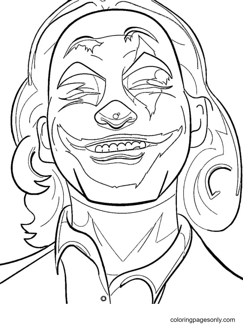 Joker Para Colorear 16
