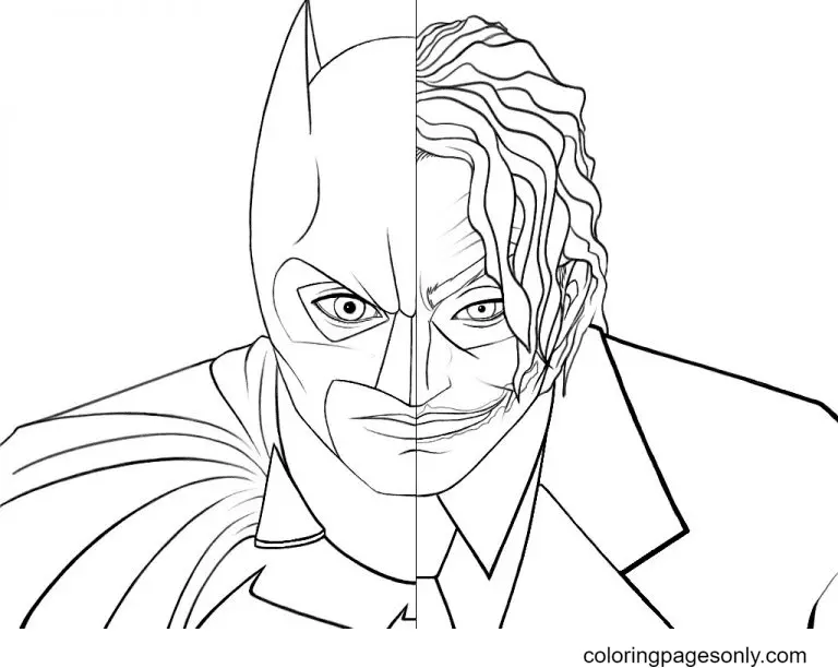 Desenhos de Joker Para Colorir 22