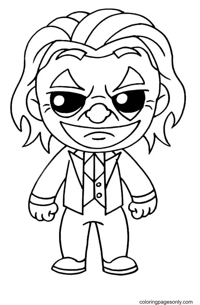 Desenhos de Joker Para Colorir 24
