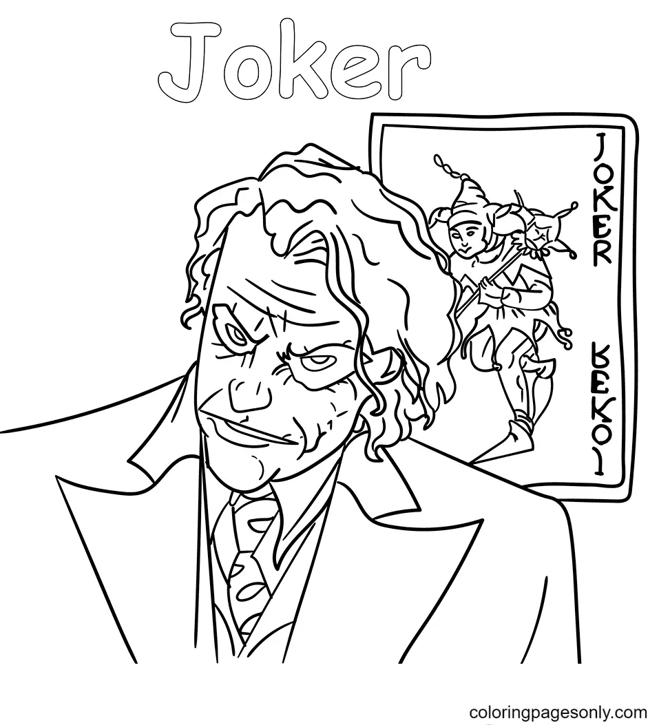 Desenhos de Joker Para Colorir 38