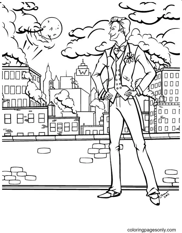 Desenhos de Joker Para Colorir 41