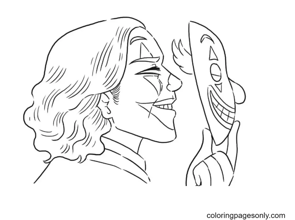 Desenhos de Joker Para Colorir 47