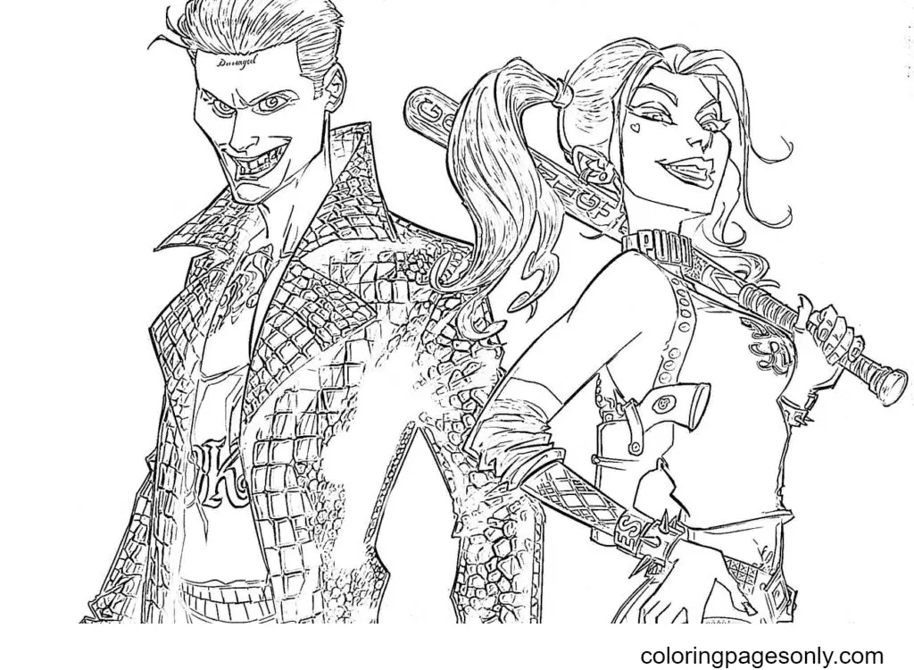 Joker Coloring Pages 5