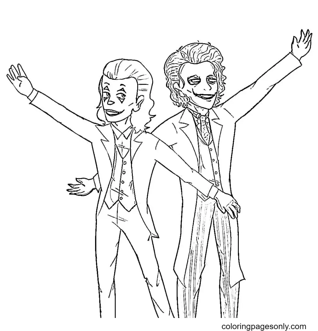 Desenhos de Joker Para Colorir 53