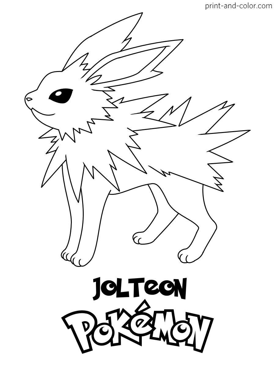 Jolteon Ausmalbilder 11