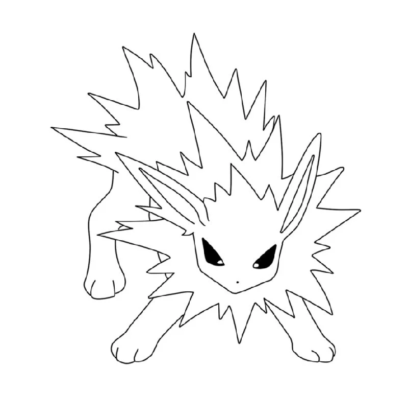 Jolteon Ausmalbilder 12