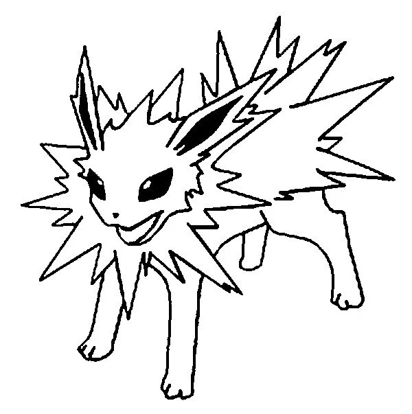 Jolteon Ausmalbilder 7