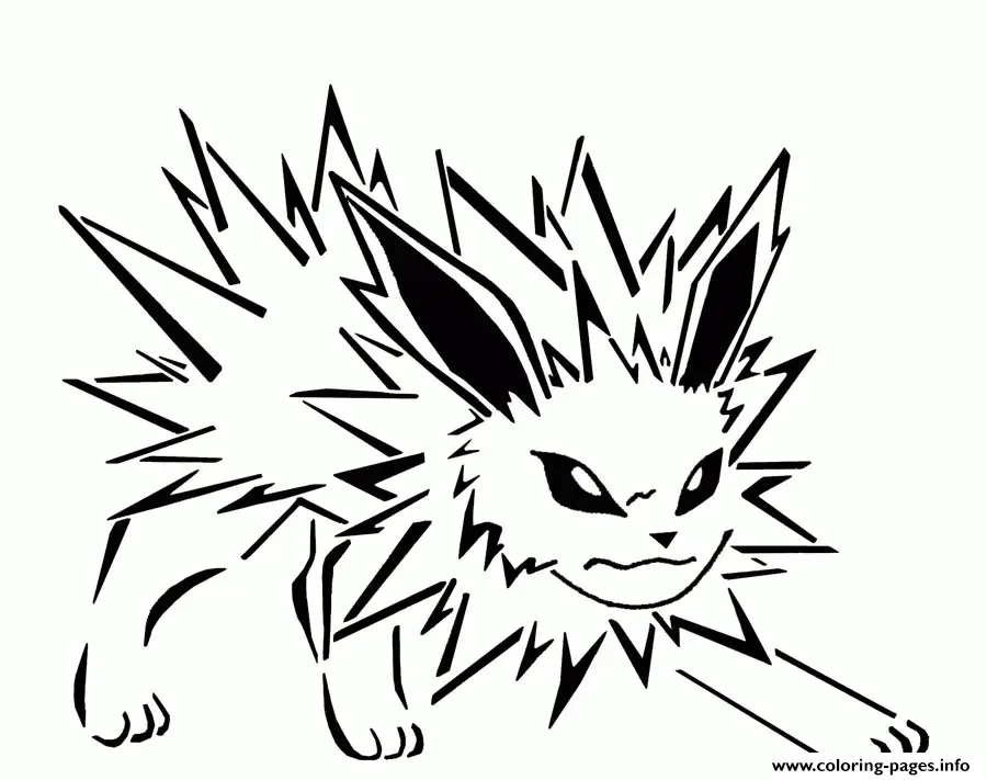 Jolteon Ausmalbilder 8