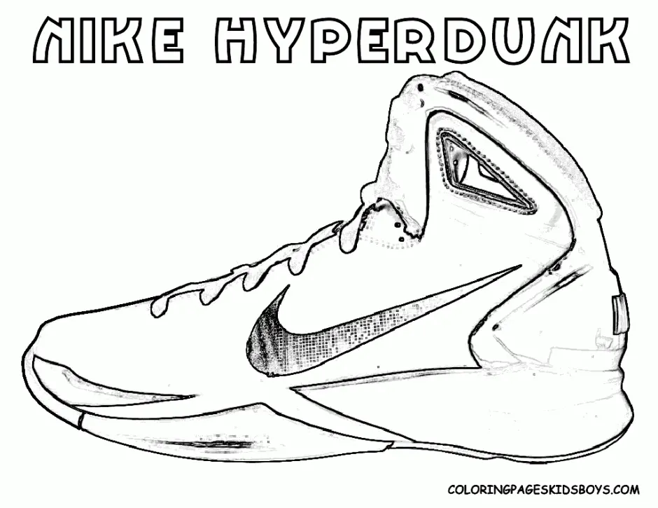 Desenhos de Jordan 4 Para Colorir 30